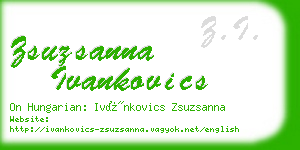 zsuzsanna ivankovics business card